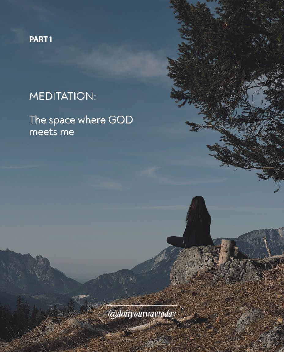 Clarity Meditation: the space where God meets me—a faith‑centered quiet moment.