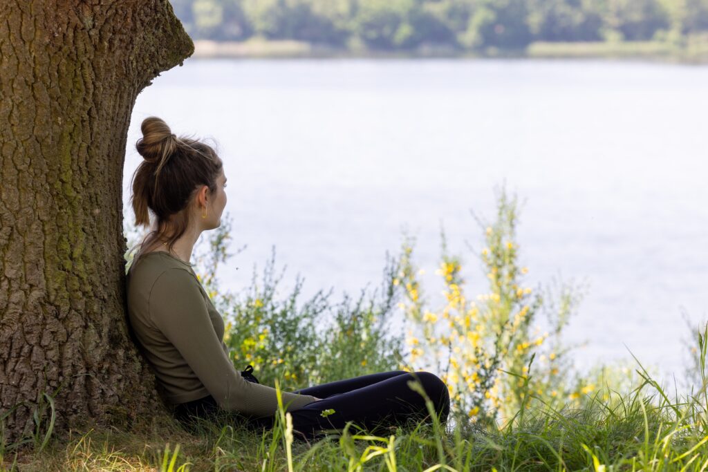 Finding peace in the quiet during an uncomfortable moment of silence.